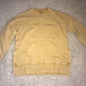 yellow crewneck from aerie